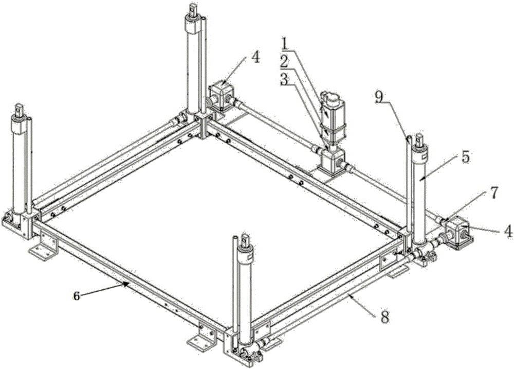 Automatic mechanical frame lifting device