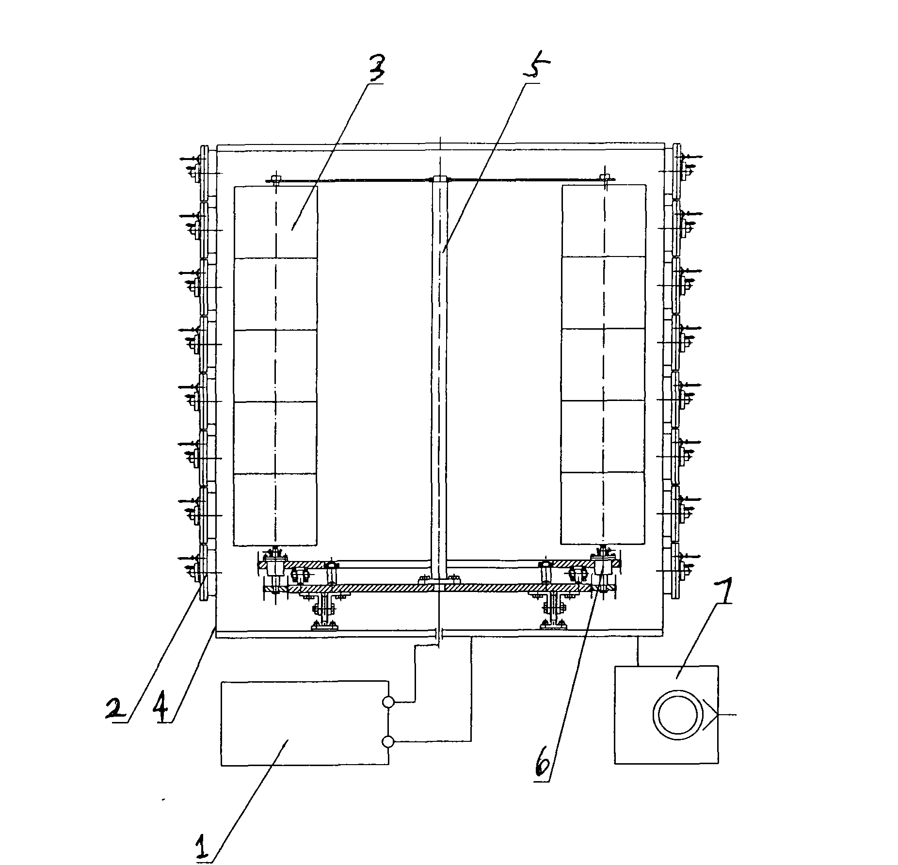 Intellectualization ceramic tile vacuum ion membrane plating equipment