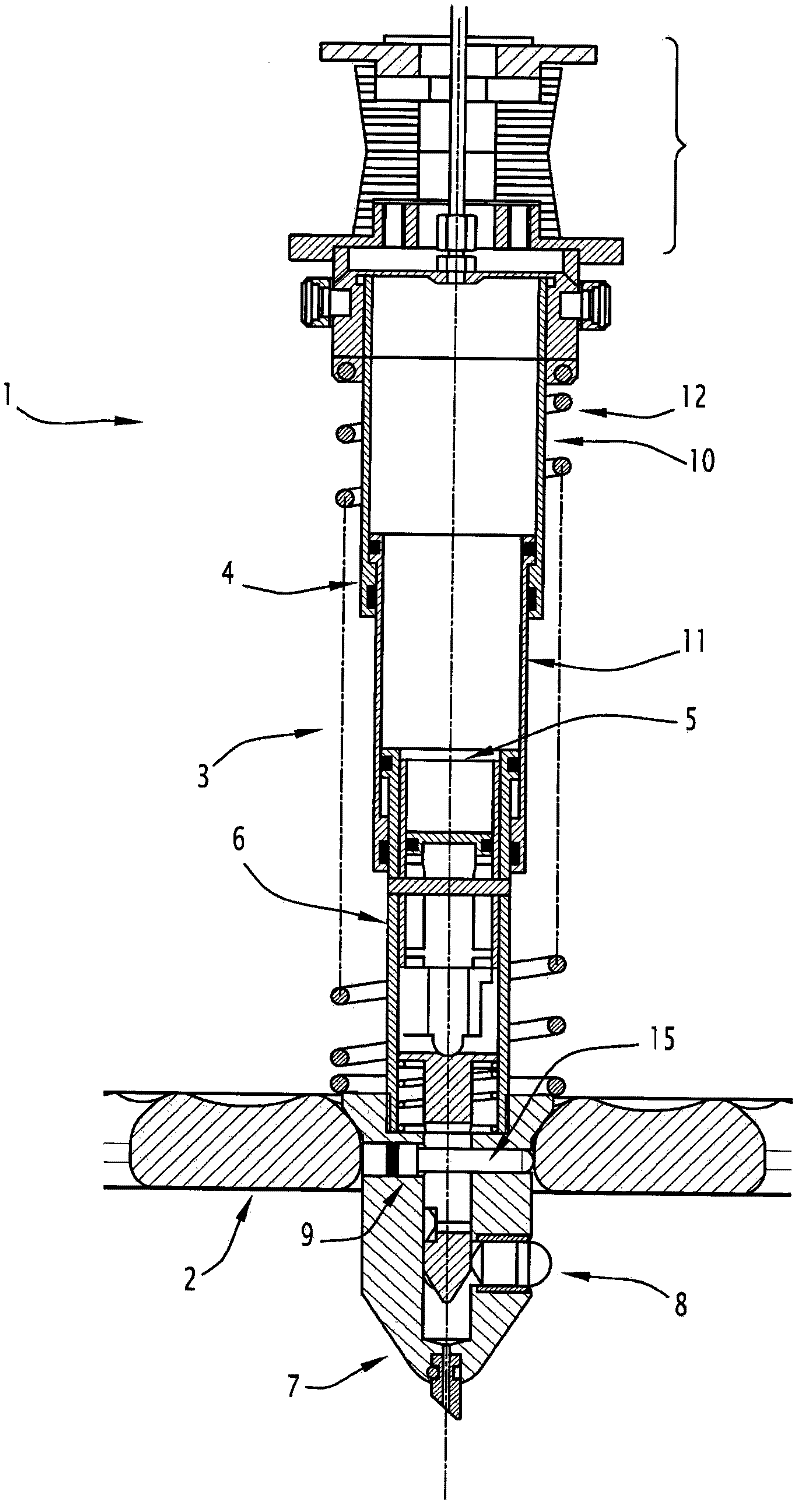 Anchoring harpoon, for example for an aircraft, and anchoring system including one such harpoon