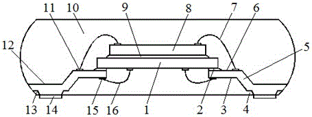 CSP type mems package and production method based on custom lead frame