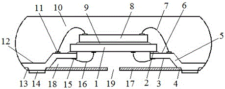 CSP type mems package and production method based on custom lead frame