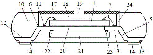 CSP type mems package and production method based on custom lead frame