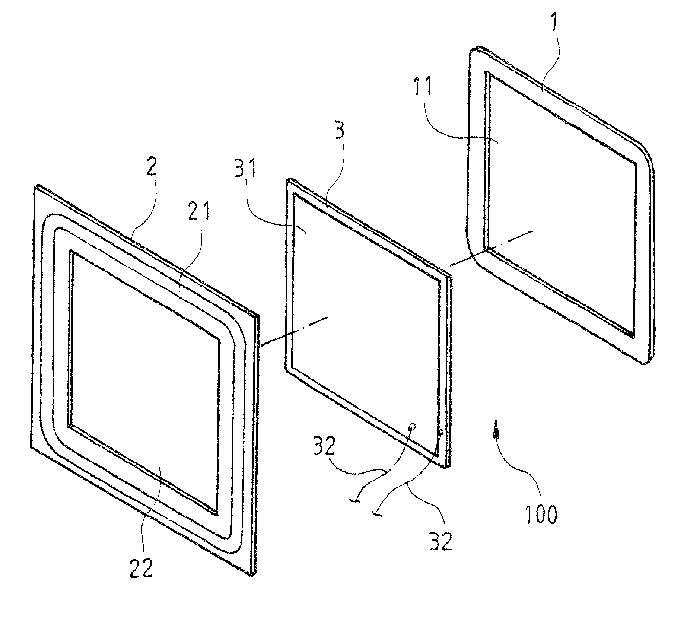 Ultra-thin loudspeaker structure