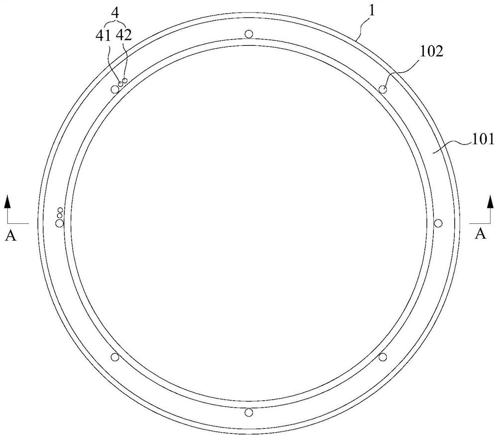 Faraday cup assembly, ion implantation device and use method thereof