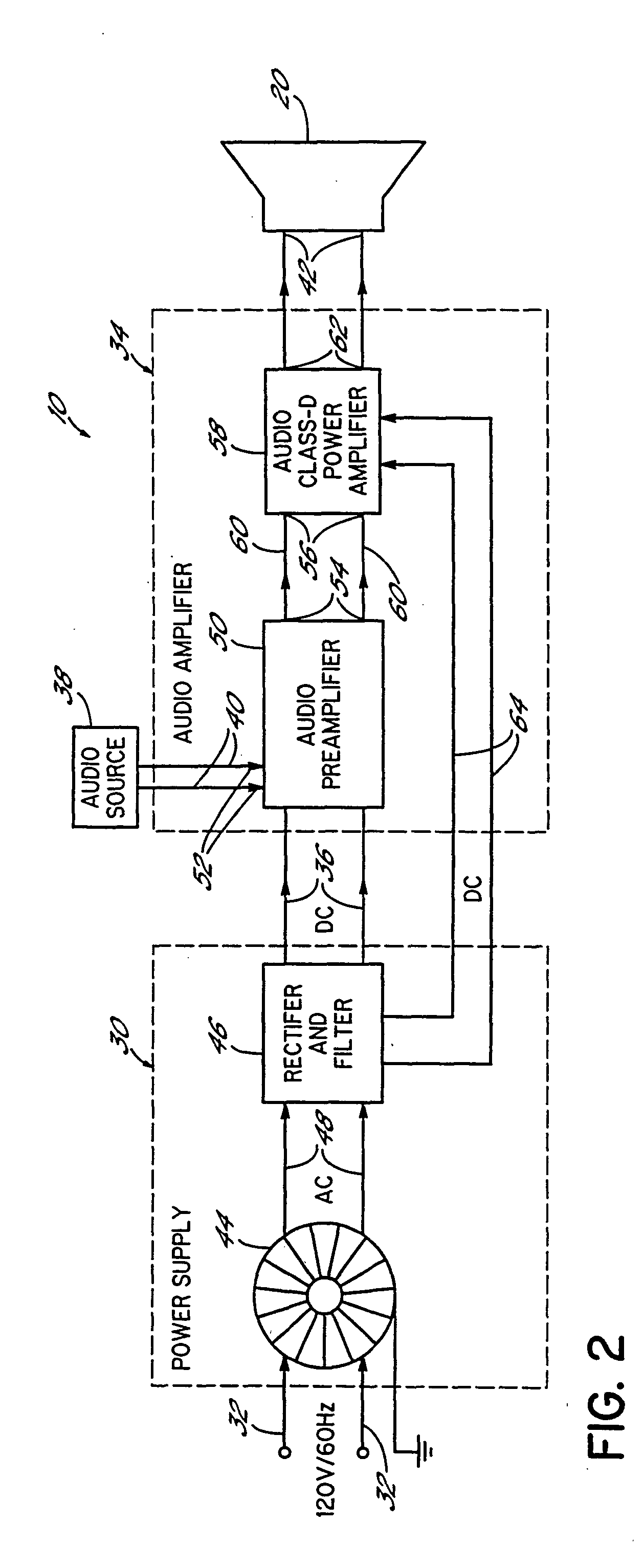 Amplifier and sub-woofer speaker system