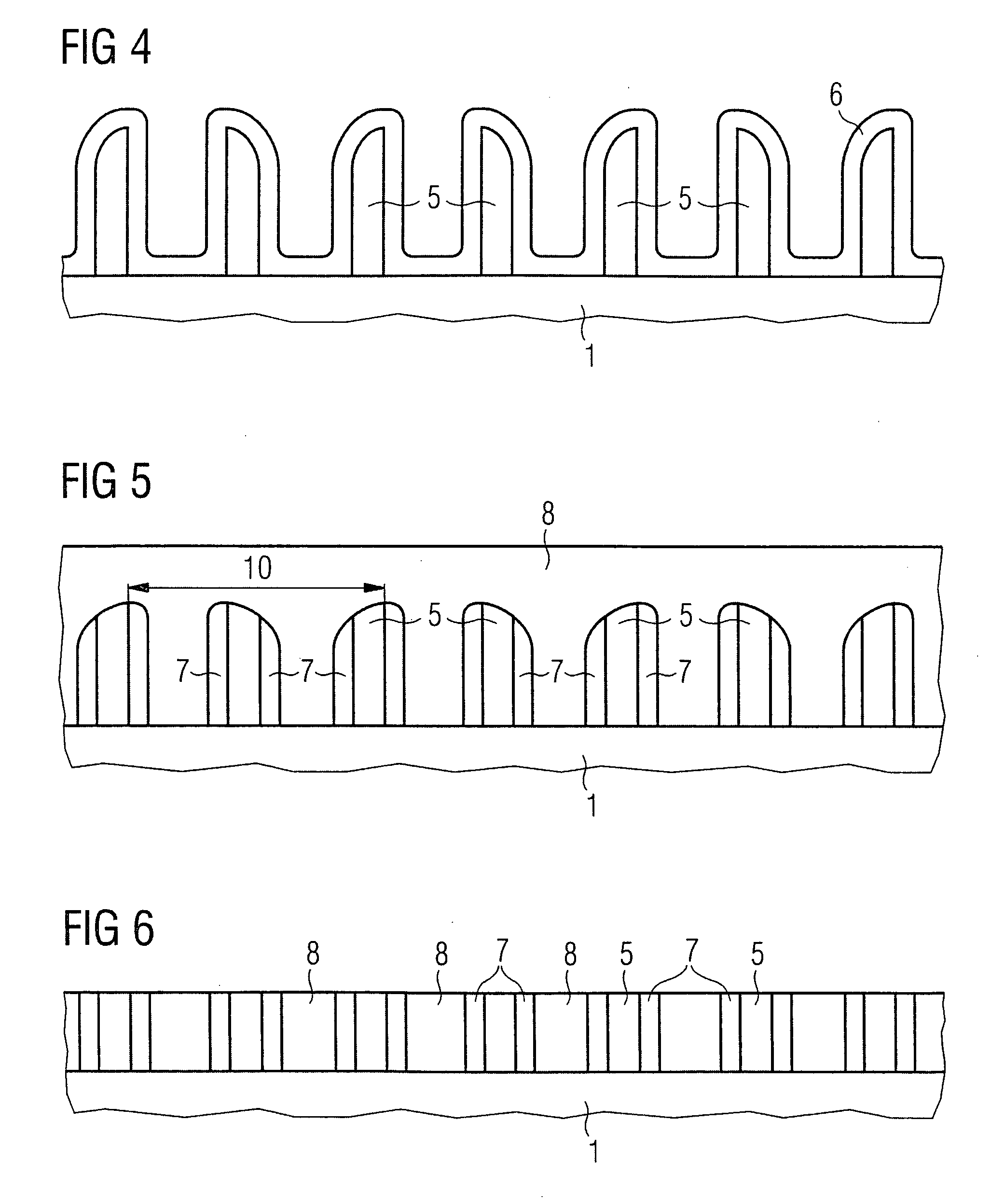 Method of producing pitch fractionizations in semiconductor technology