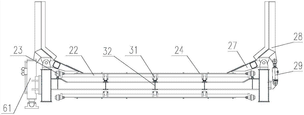 Flow type bulk cargo stacking feeder