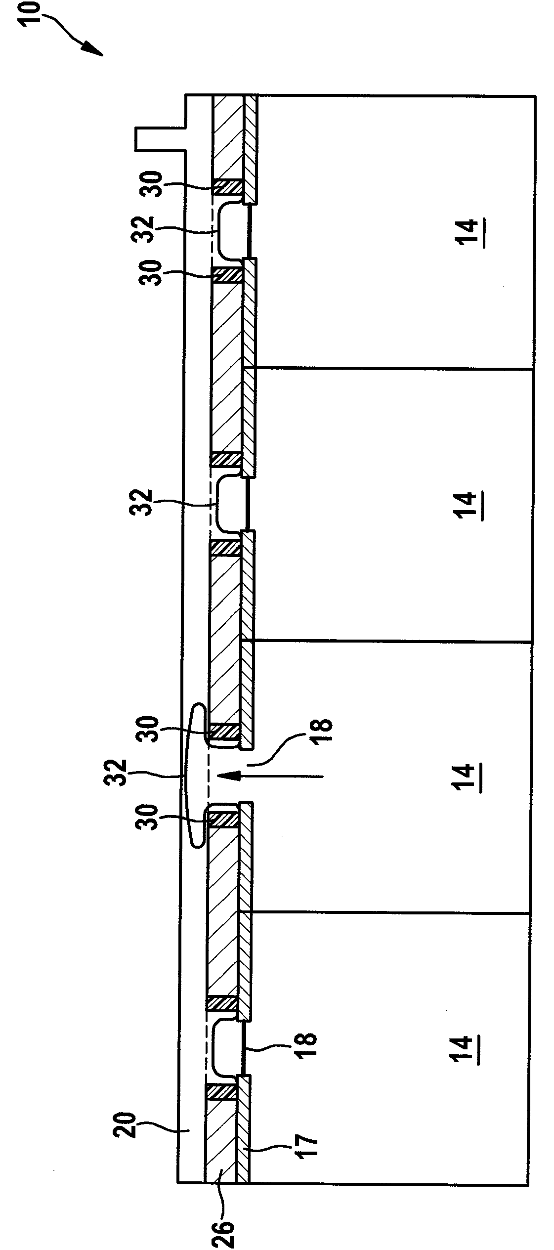 Battery system with improved exhaust system