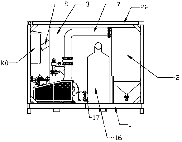 Slag-containing sewage recovery device