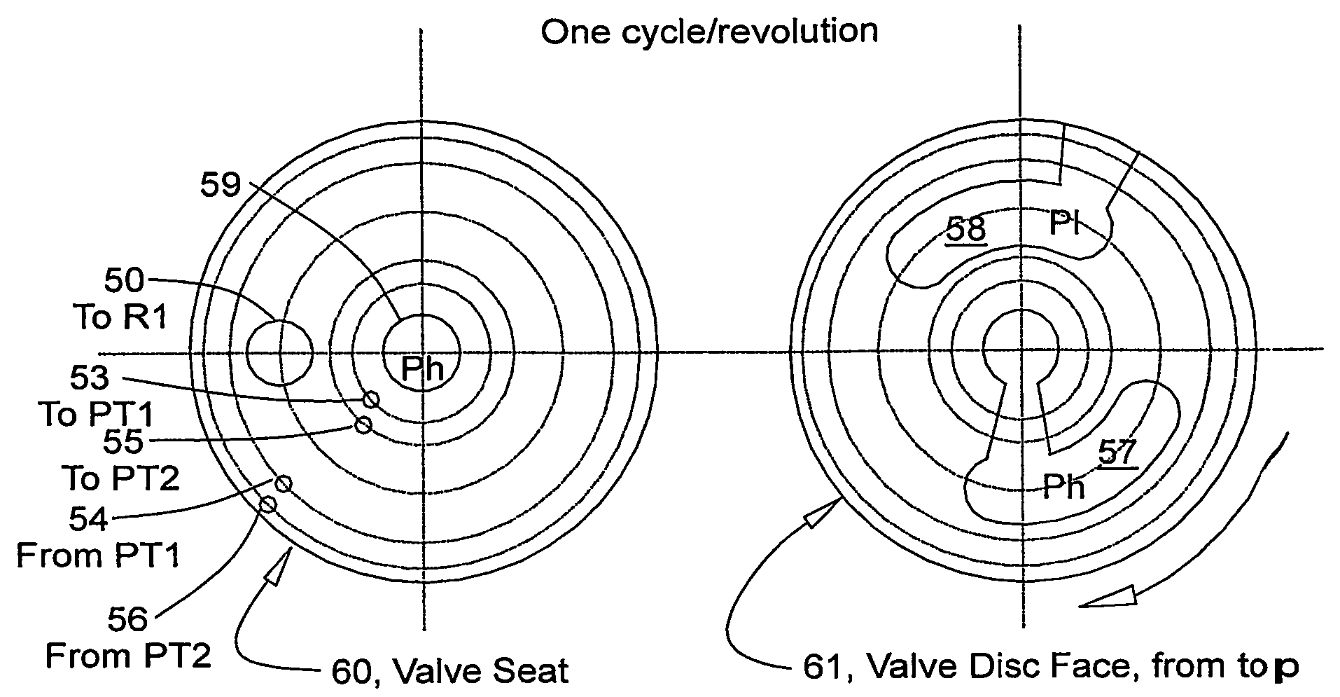 Three track valve for cryogenic refrigerator