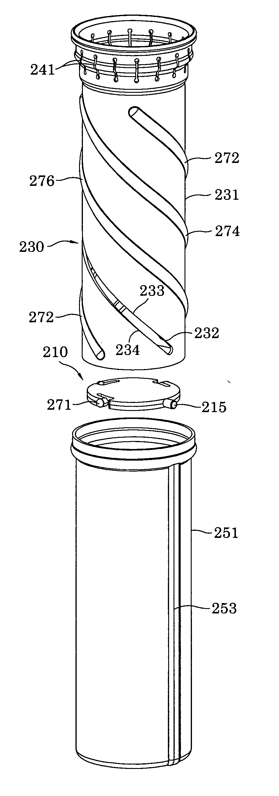 Elevating lift dispenser and container for foodstuffs