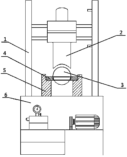 Device for finish machining of inner hole by means of steel ball