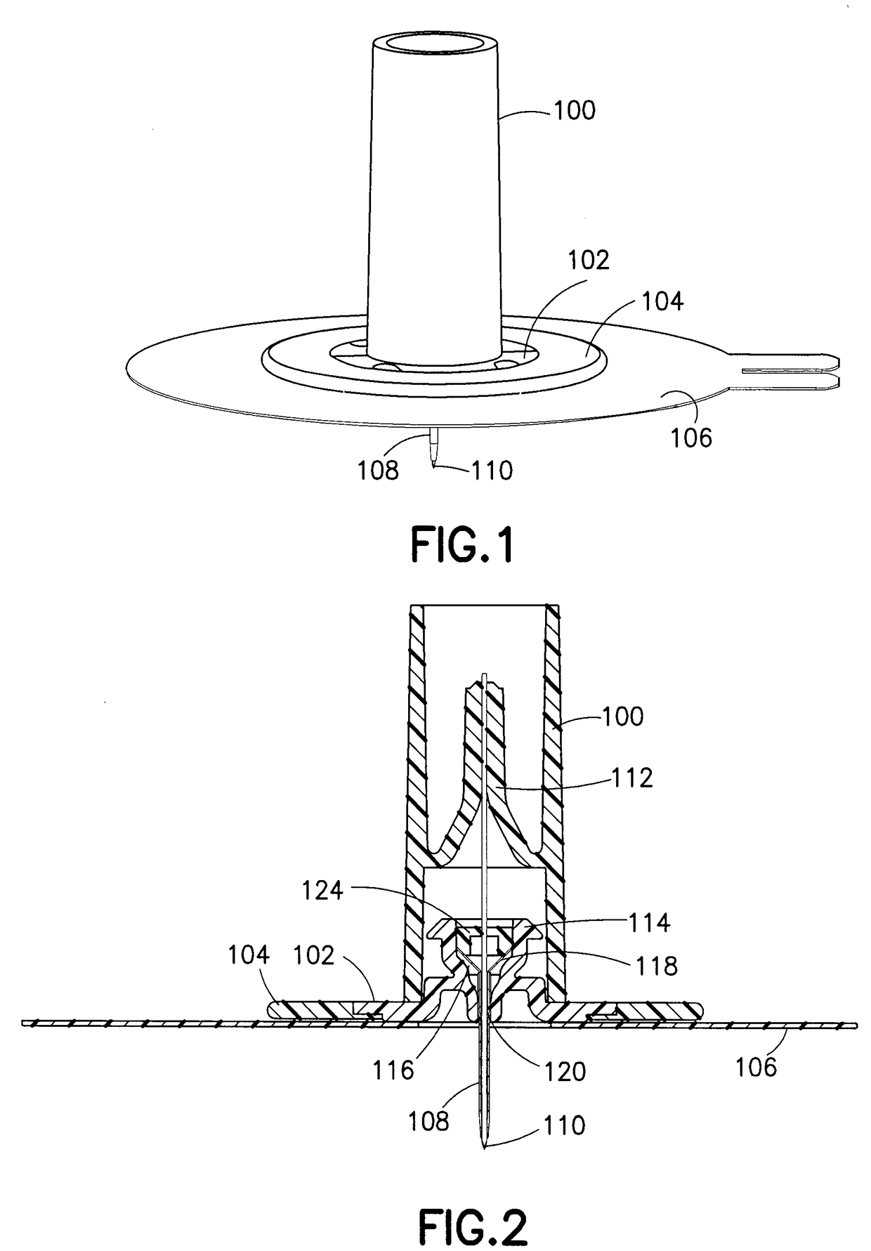 Infusion device with releasable fluid connector