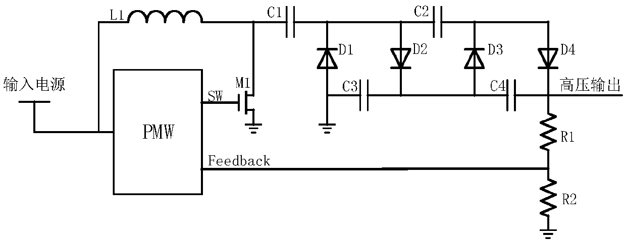 High voltage circuit of semiconductor sensor