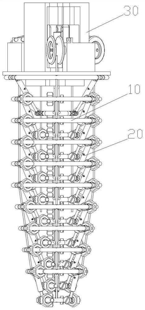 Trunk-imitating continuous robot based on tensegrity structure