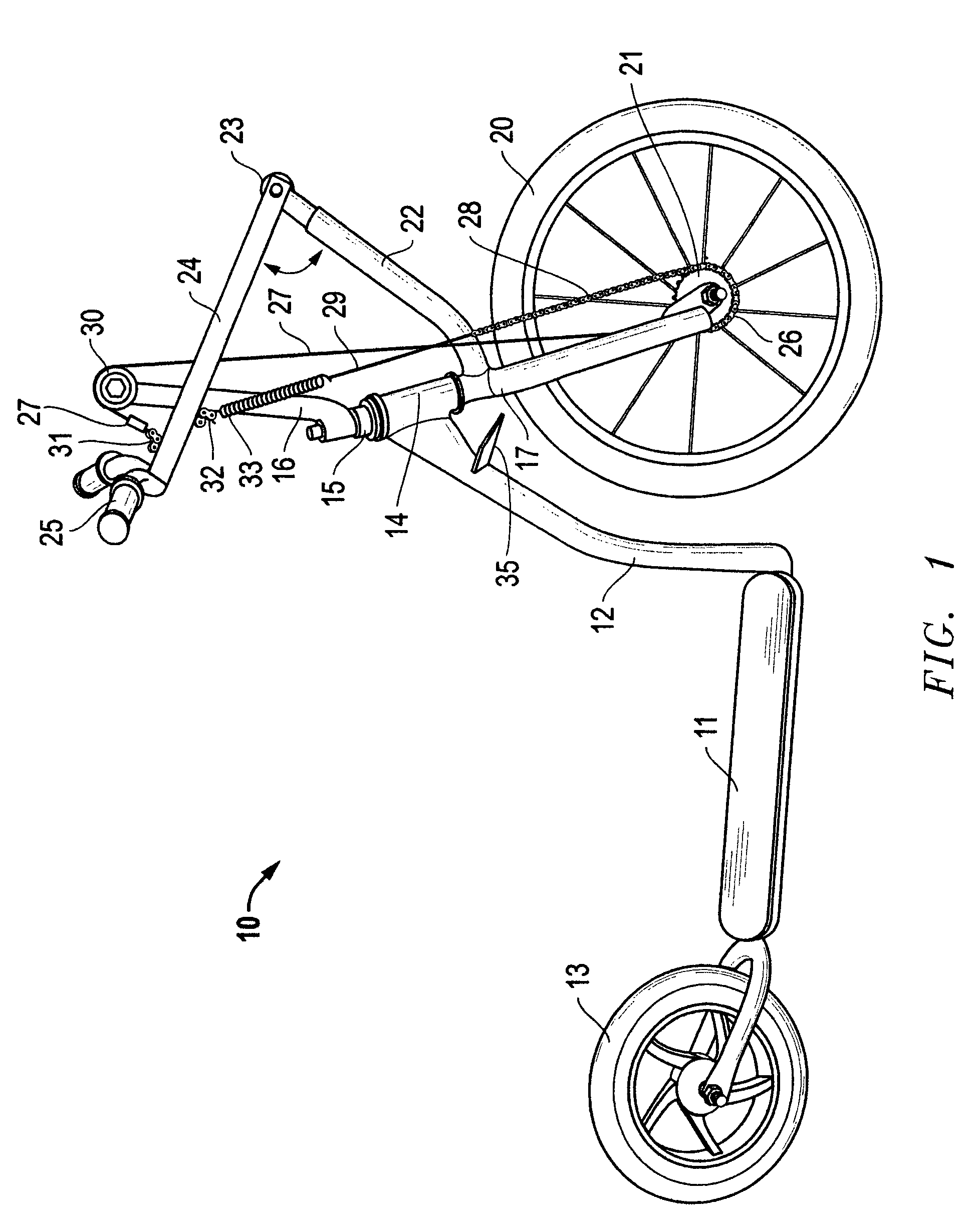 Apparatus for hand propulsion and steering of a scooter, tricycle or bicycle