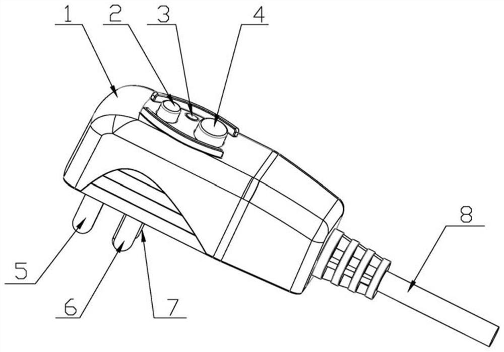 Electric leakage protection plug with remote control function