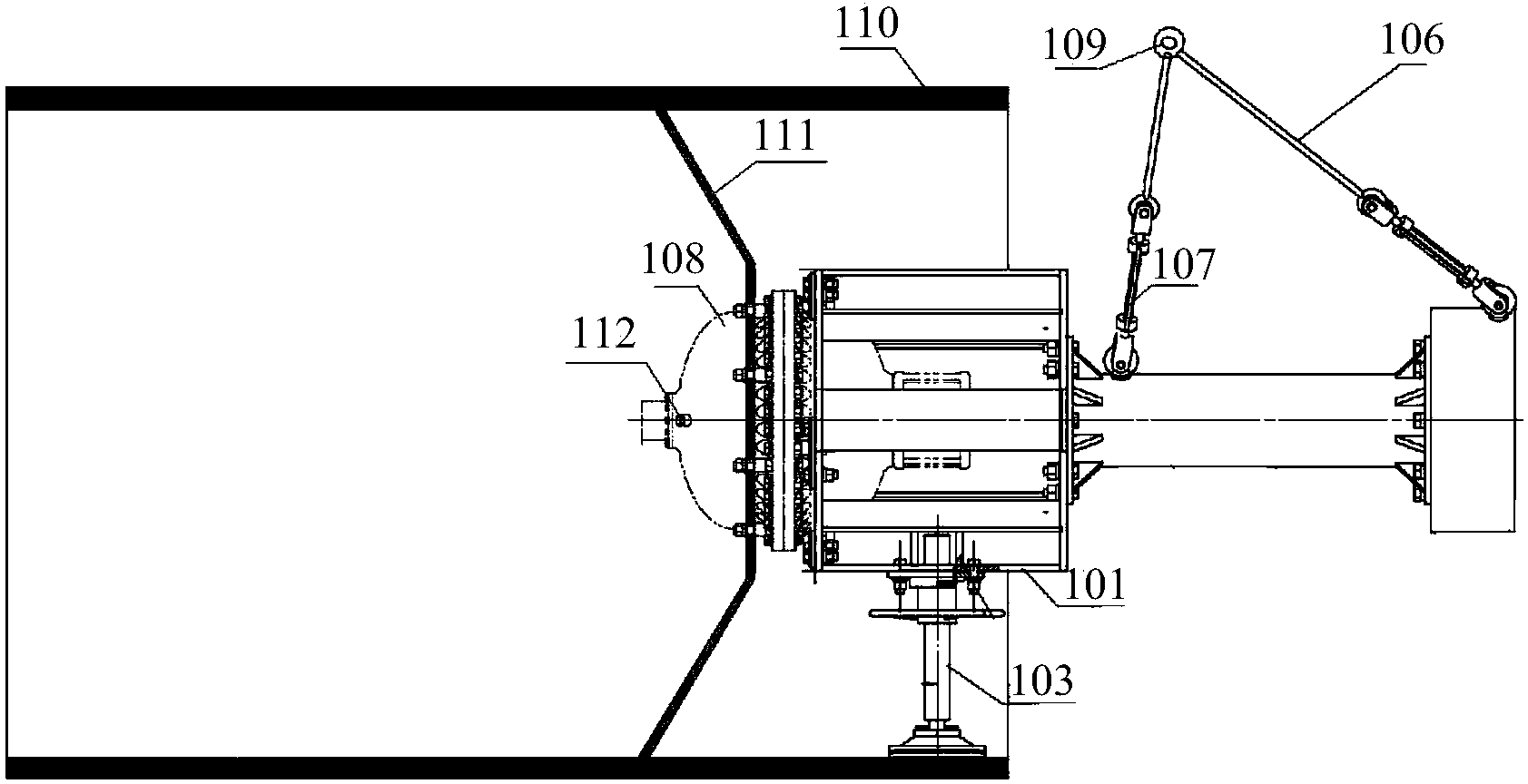 Filling device for guided missile cold-ejection power device