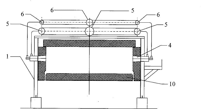 Burning pipeline system for rotary hearth furnace