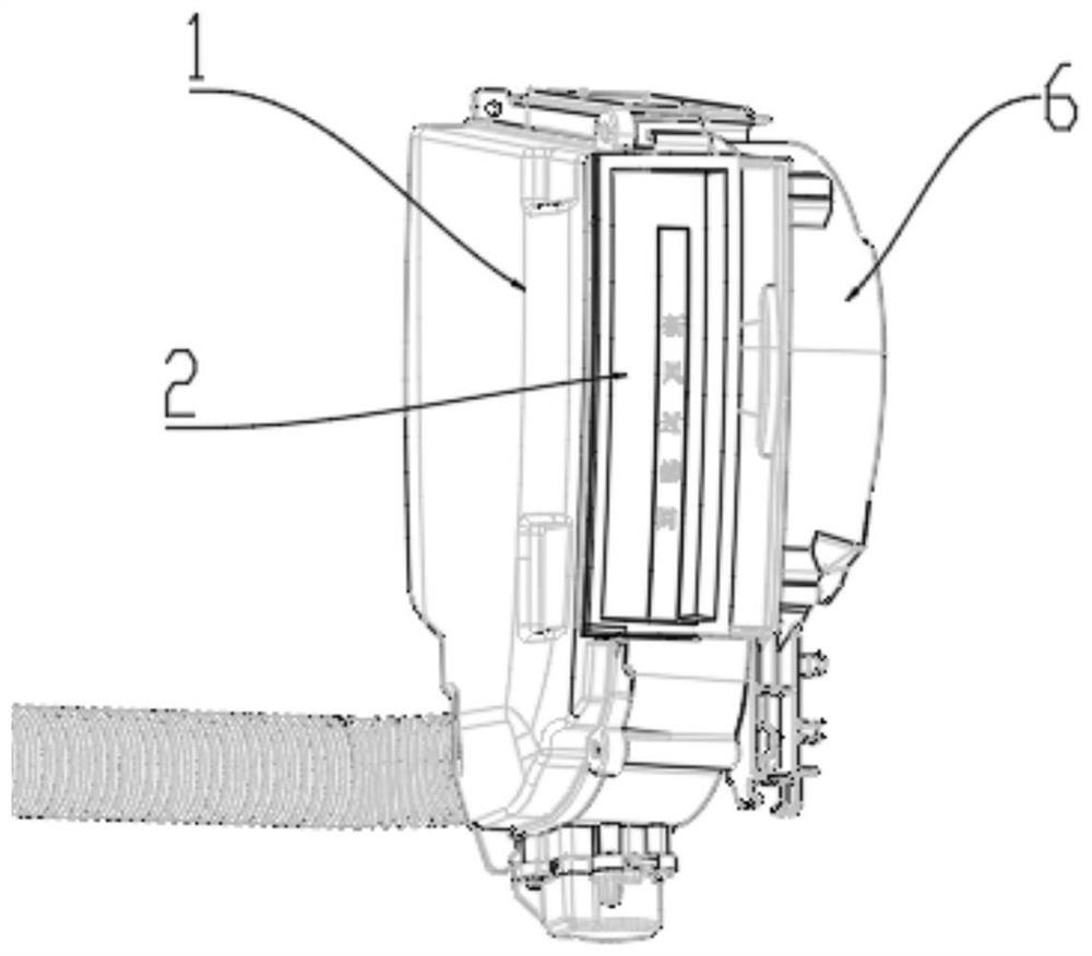 Fresh air device and air conditioner with same