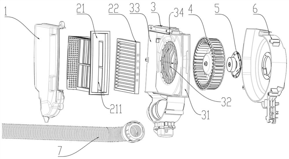 Fresh air device and air conditioner with same
