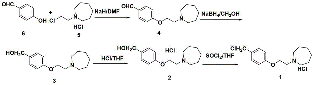 The preparation method of bazedoxifene acetate intermediate