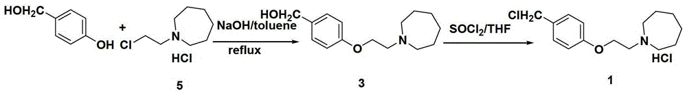 The preparation method of bazedoxifene acetate intermediate