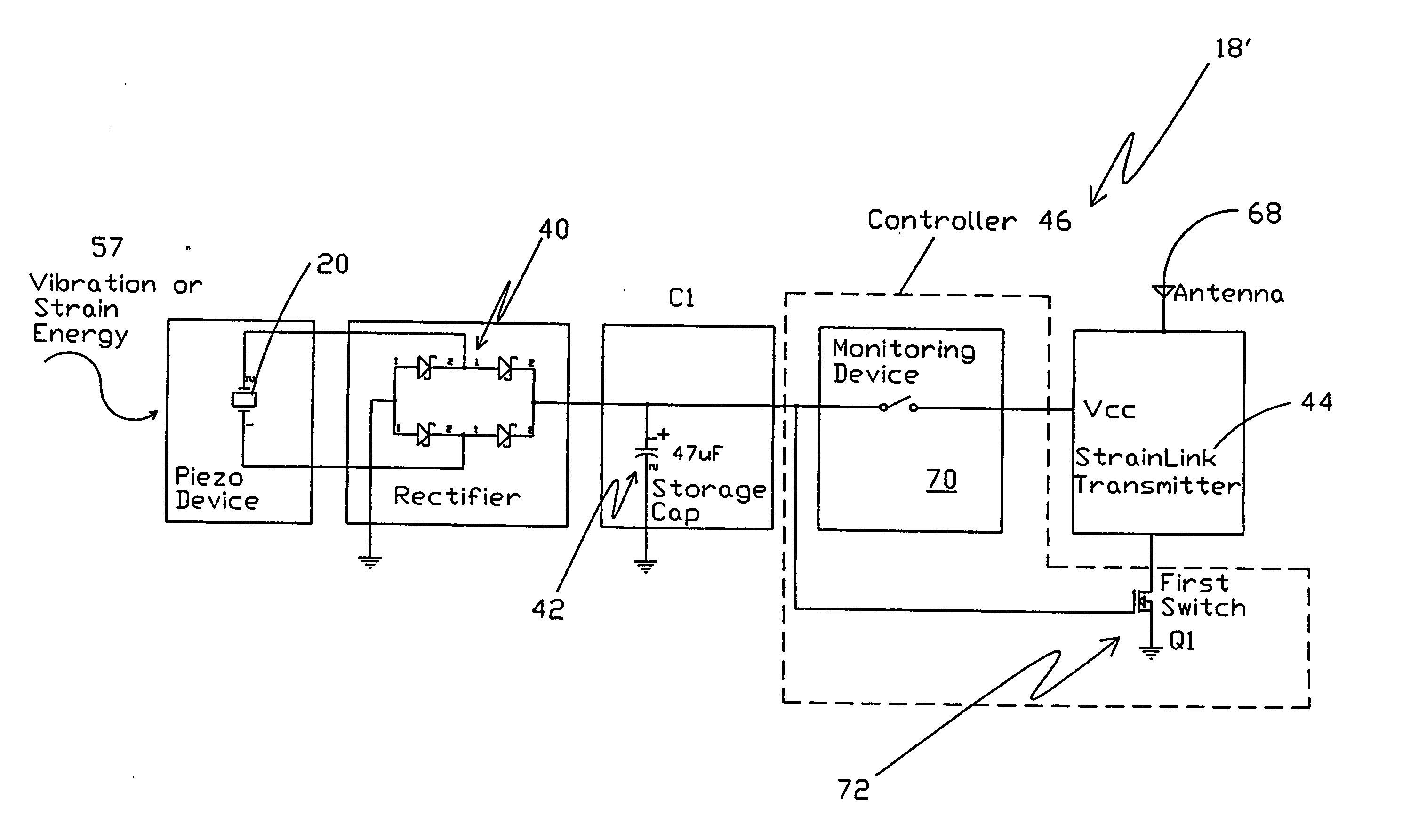 Energy harvesting for wireless sensor operation and data transmission