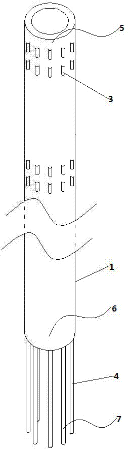 Medical multi-point implantable sampling tube