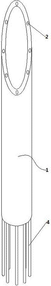 Medical multi-point implantable sampling tube