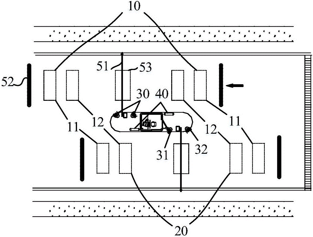 Vehicle management and control method and system based on reversible lane of car yard