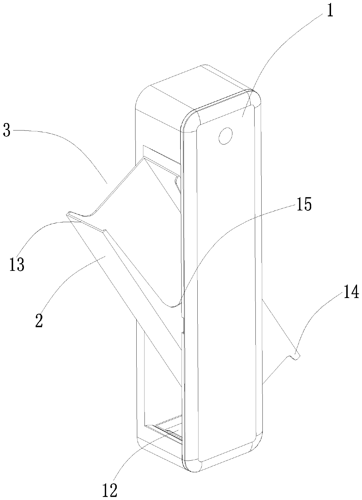 Side-opening chopstick holder