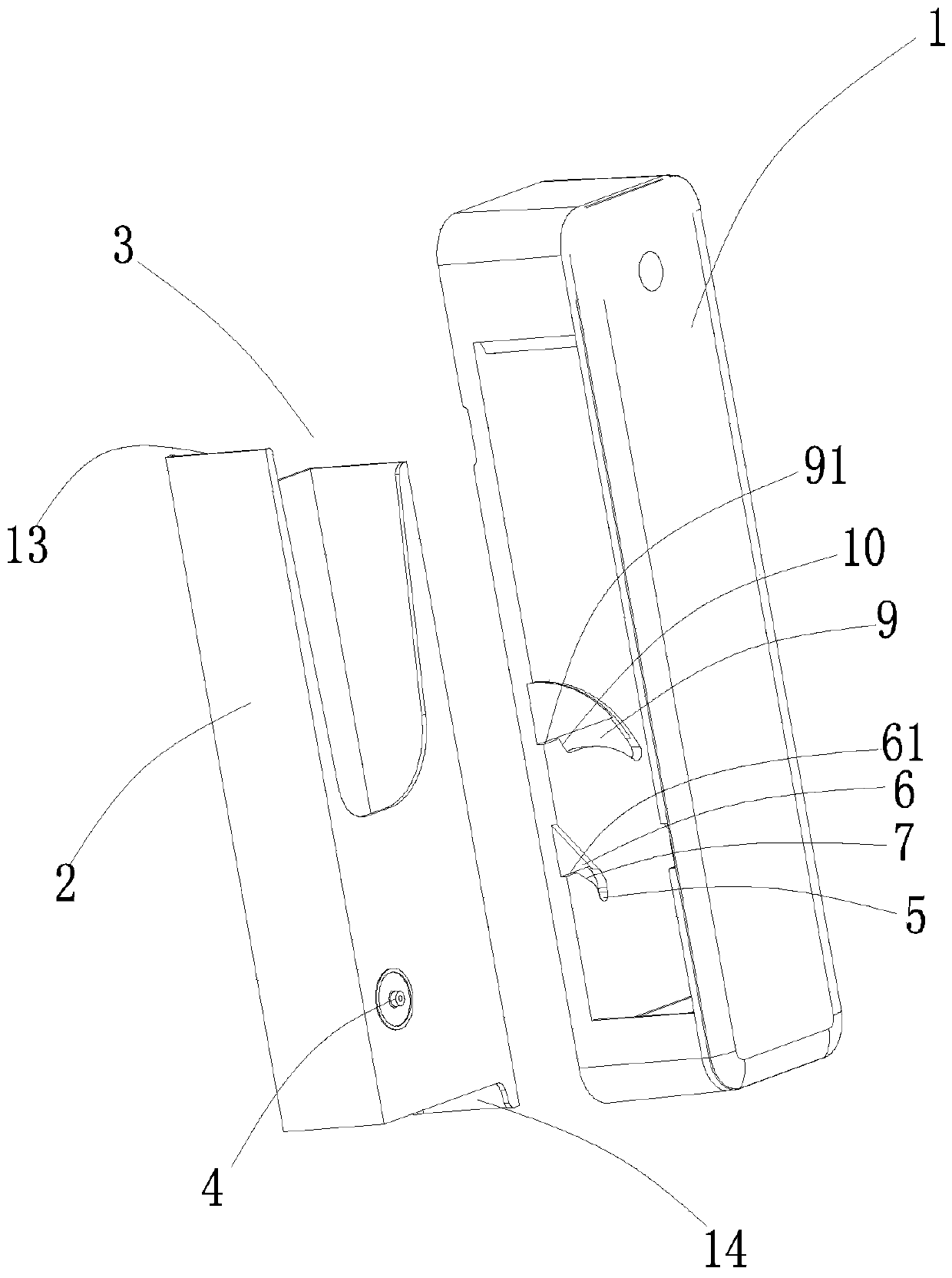 Side-opening chopstick holder