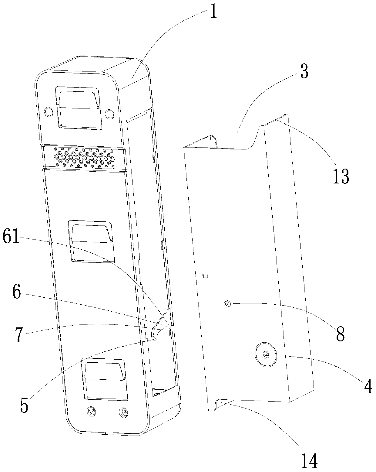 Side-opening chopstick holder