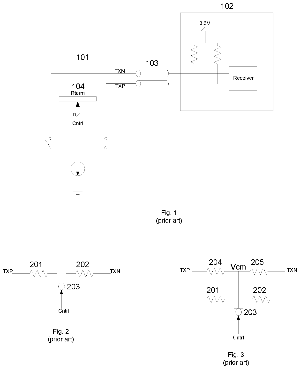 Programmable termination resistor for HDMI transmitter output