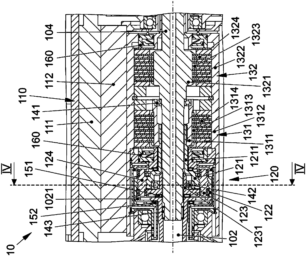 Multi-stage hybrid powertrain for a motor vehicle