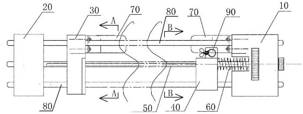 Sliding rail type automatic lineation ruler and method
