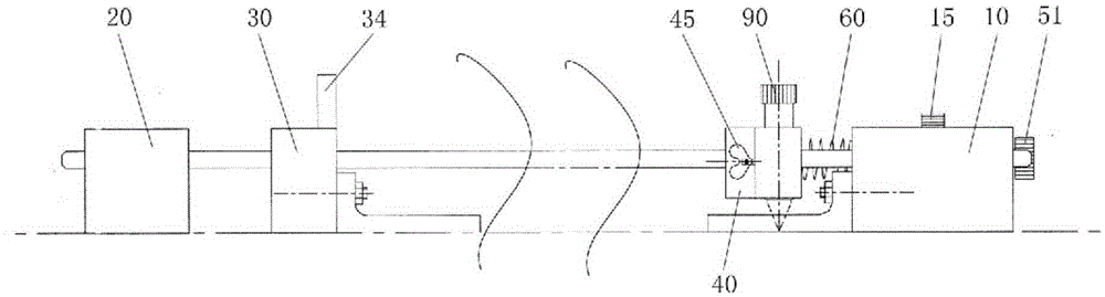 Sliding rail type automatic lineation ruler and method