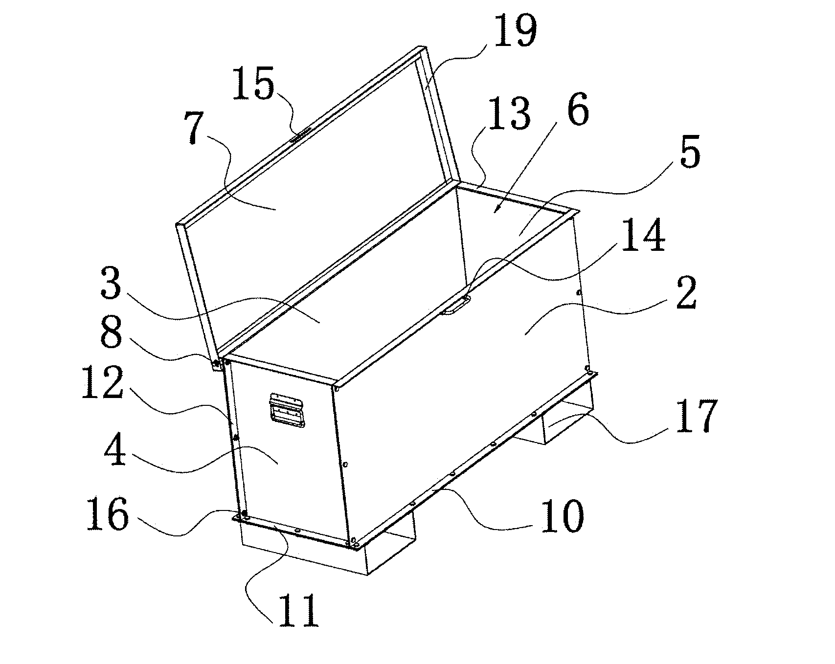 Loaded pallet container