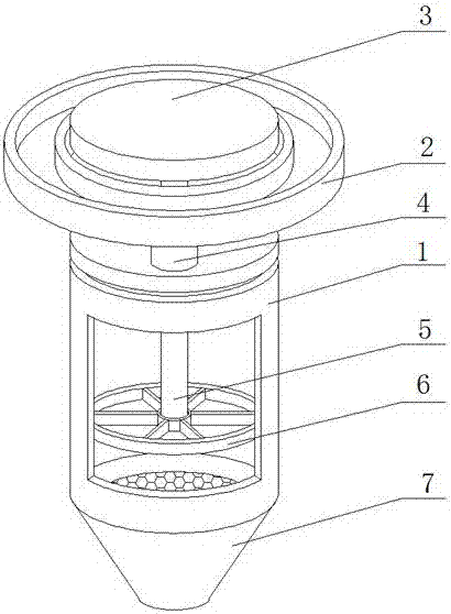 Tea oil filtering device