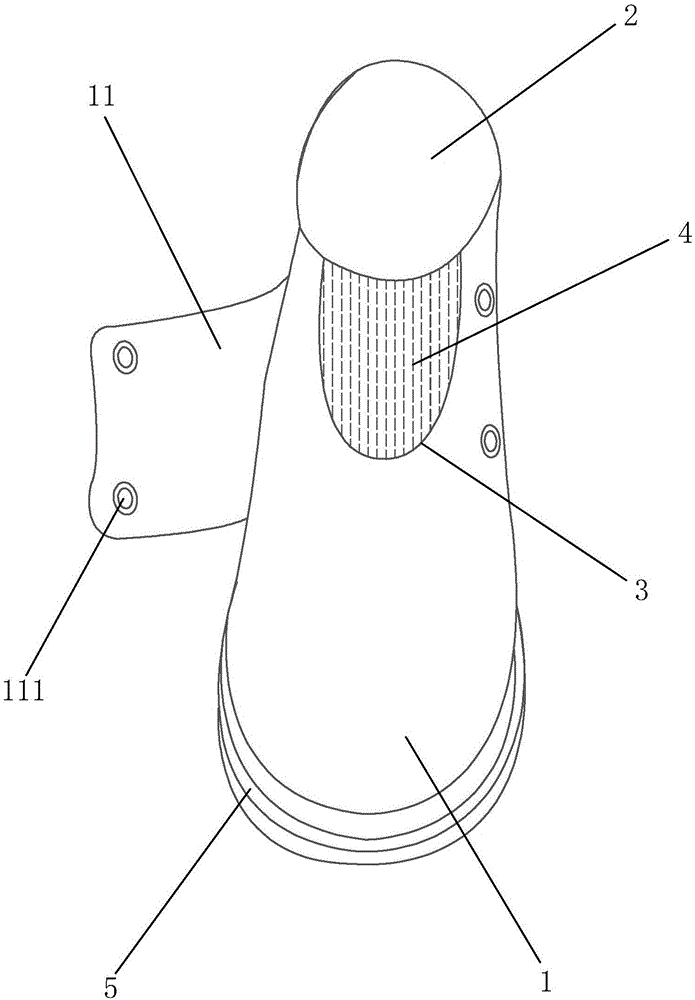 Elastic-block labor protection shoe