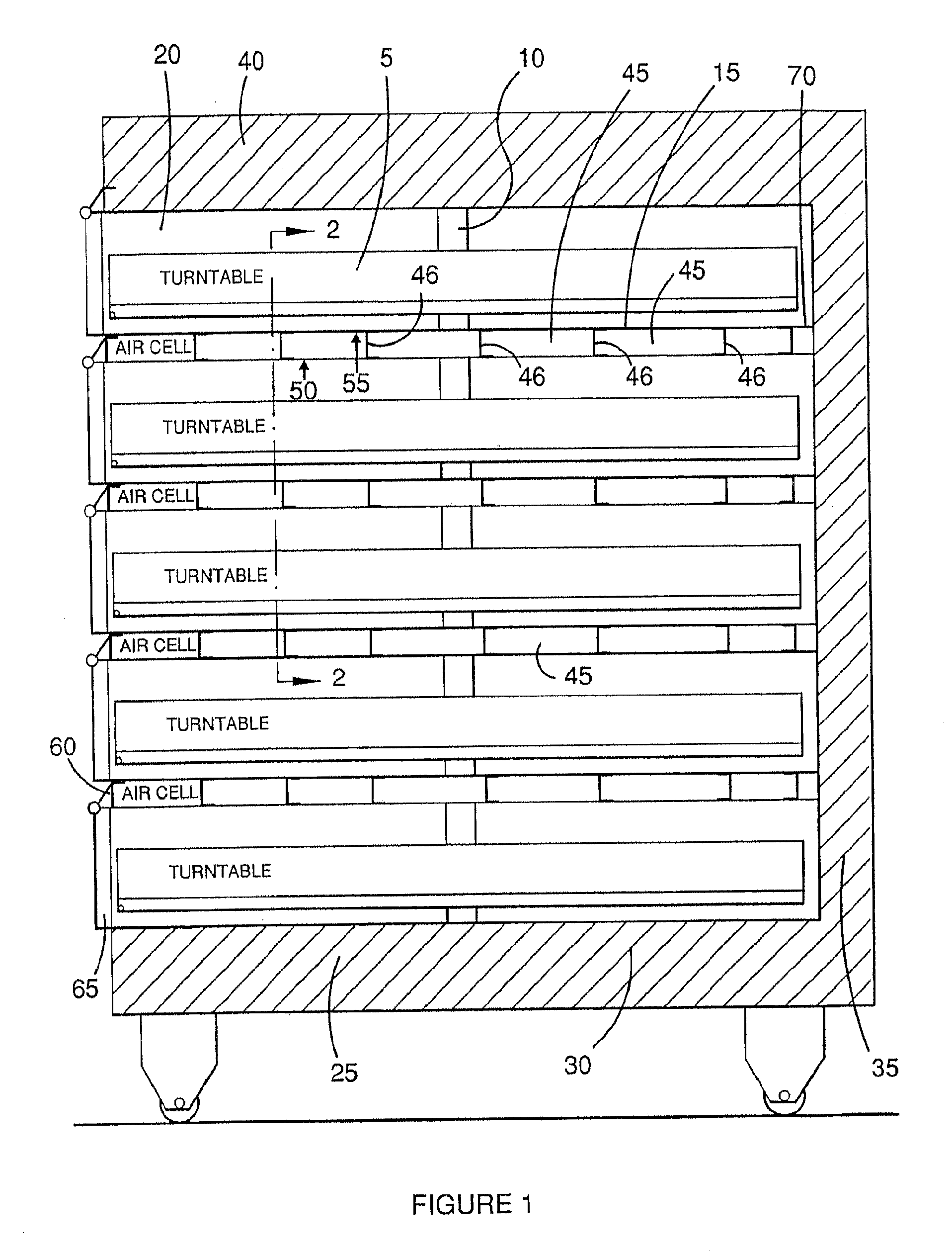 Insulation for baking chambers in a multi-deck baking oven