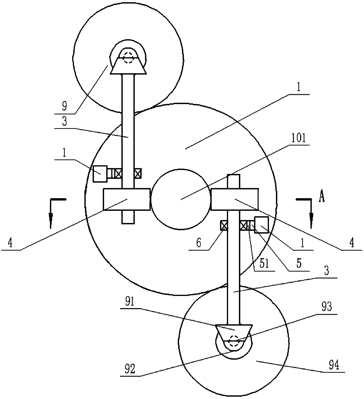 Injection tube cutting device