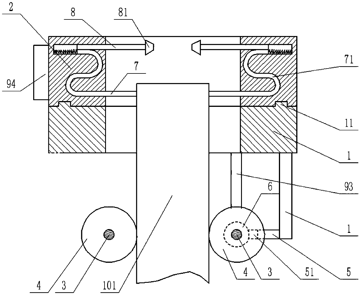 Injection tube cutting device