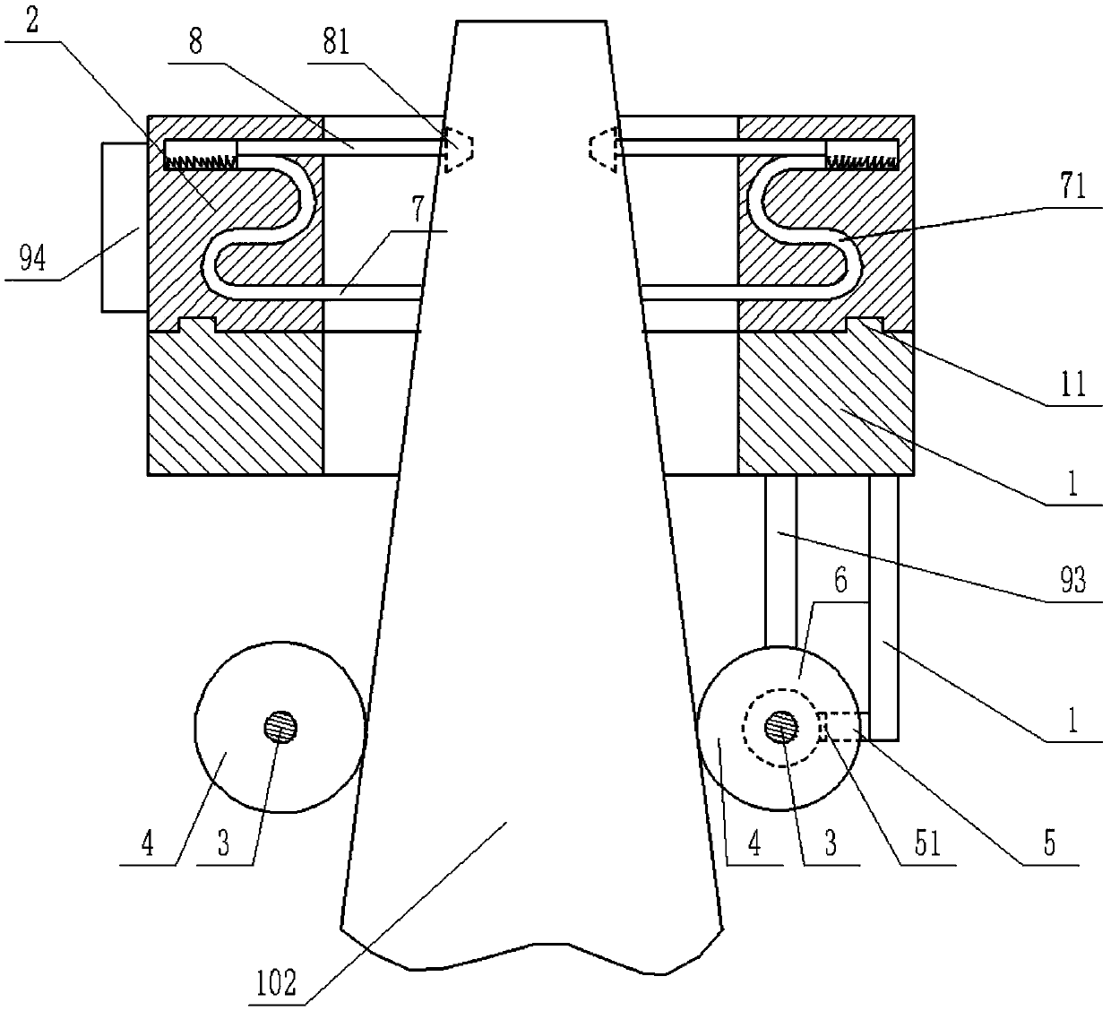 Injection tube cutting device