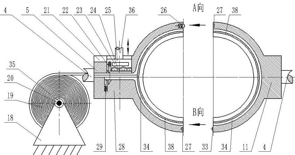 Reed combine harvester automatic wrist-cutting and bundling apparatus