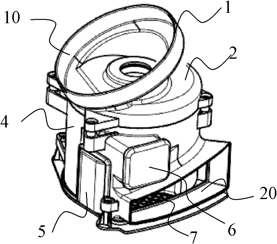 A motor housing with a variable frequency resonant cavity