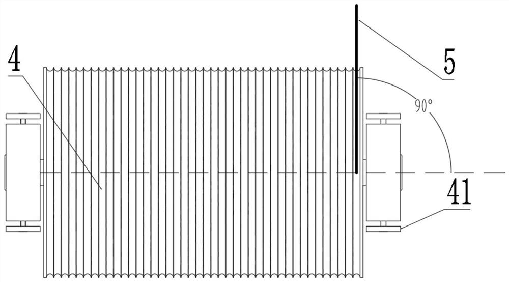 Guide wheel enabling rope saw to rotate and wire saw