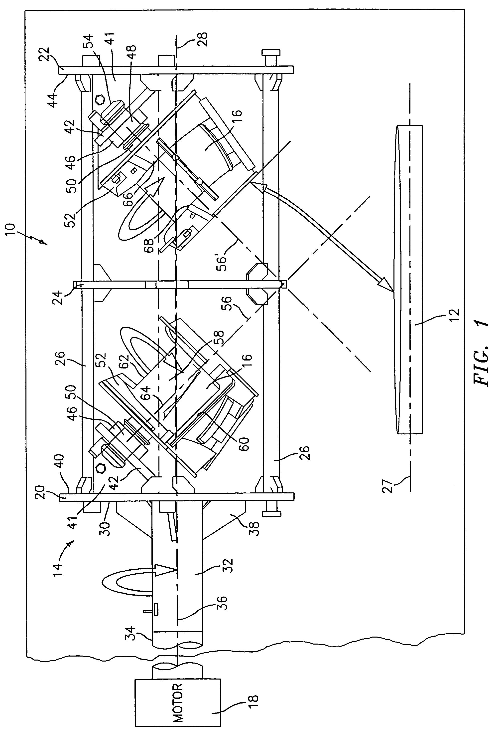 Multiple axis tumbler coating apparatus