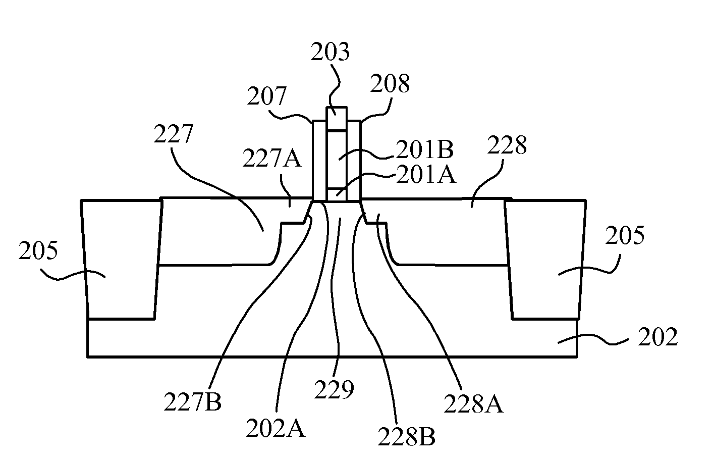 Method of fabricating a transistor structure